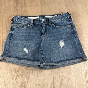Pilcro and the Letterpress x Anthropology Distressed Denim Shorts Womens Size 25